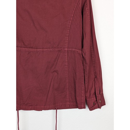 Lily Aldridge Velvet Graham Spencer Ruby Army Jacket Dusty Rose Shacket Size S - Picture 6 of 10