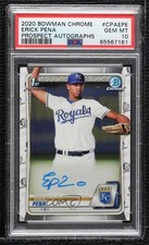 2020 Bowman Chrome Prospect Auto Erick Pena #CPA-EPE PSA 10 GEM MT Auto 02u0