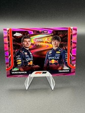 ‘25 Topps Chrome F1 Pink Raywave #d /250  Duo Verstappen/Tsunoda Red Bull  #164