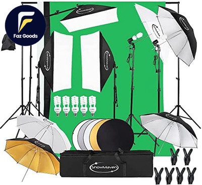 Photography Lighting Kit, Softbox Lighting Kit with Photo Backdrop for Product