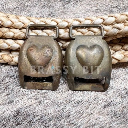 Vintage Brass Harness Buckle Covers