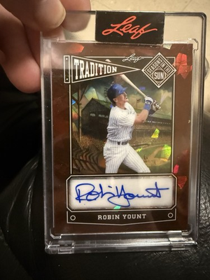 #ad Robin Yount 2025 Leaf Seasons In The Sun Signature Autograph Auto 28 30 $50.00