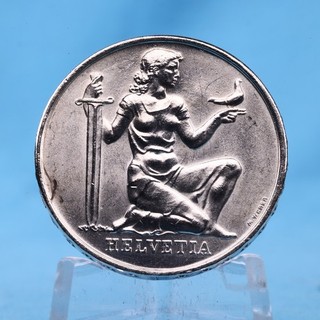 Schweiz 5 Franken 1936 Kriegsanleihe 15 g Silber 835 Vz