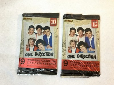 2x SEALED NEW One Direction 1D Panini Trading Card Packs Harry Styles Liam Payne