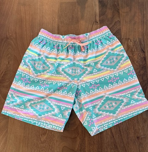 Chubbies Aztec Swim Trunks Mens Small 7 Inch Inseam Lined Swim Shorts