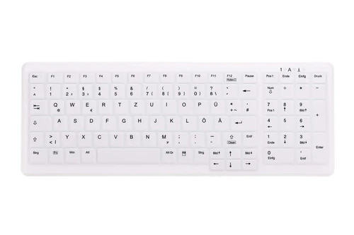 Active Key AK-C7000F-FU1-W/GE Wireless Hygiene PC Keyboard USB 2.4GHz Wireless W