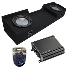 04-15 Fits Nissan Titan King Crew Truck Harmony A102 Dual 10 Sub Box & CXA800.1