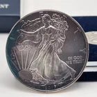 2017 American Silver Eagle 1 oz .999 Silver Heavy Rainbow Toning BU In Capsule