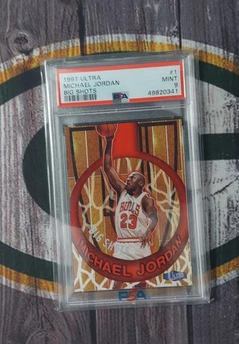 1997-98 Ultra Big Shots #1 Michael Jordan: Chicago Bulls PSA 9