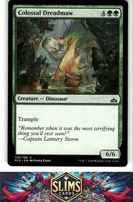 Magic the Gathering MTG Rivals of Ixalan Colossal Dreadmaw #125 Buy 2 Get 1