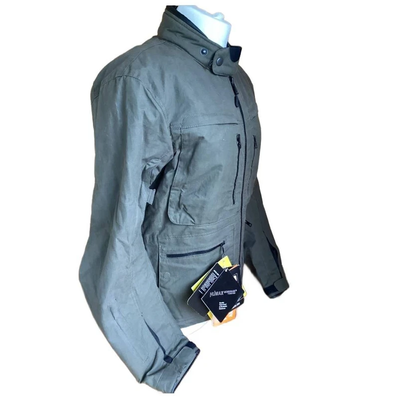 Merlin Drifter D3O Explorer Men's Motorcycle Motorbike Jacket Green Small
