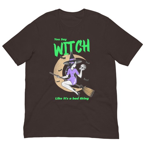 Sarcastic Witch Magic Halloween ADULTS Unisex T-Shirt NEW - Picture 8 of 12