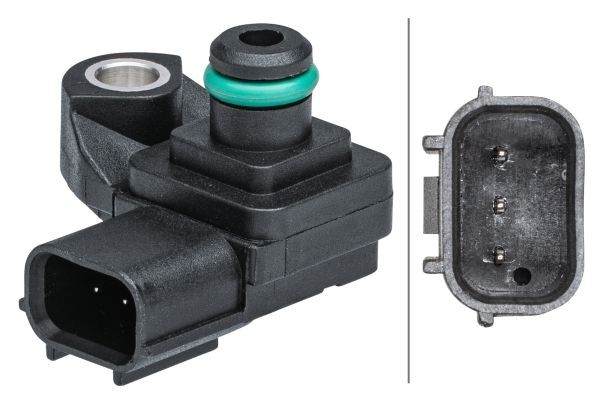 HELLA 6PP 009 403-361 Boost Pressure Sensor 3 Pins Fits Honda Civic CR-V HR-V