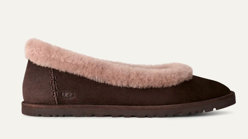 UGG ZORA BALLET FLAT IN DUSTED COCOA | eBay