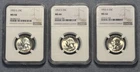 1953-S 25C Washington Quarters MS 66 Graded NGC MS 66 3 Coins!! 90% Silver!!