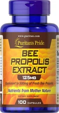 Puritan's Pride Bee Propolis 500mg – Immune Support – 100 Capsules