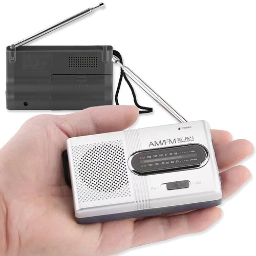 Tragbares Mini Pocket Travel AM/FM Radio batteriebetrieben