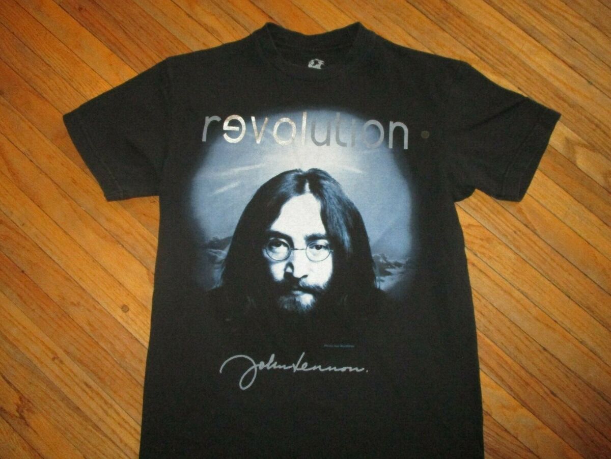espada Acción de gracias Produce JOHN LENNON REVOLUTION T SHIRT Beatles Social Activism Hippie Peace Imagine  SM | eBay