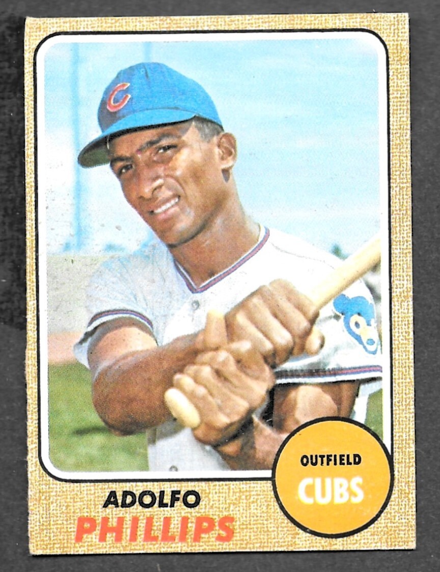 1968 Topps #202 Adolfo Phillips 02 VG - Chicago Cubs