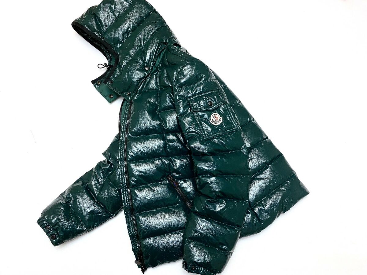 RRP $1970 RARE Auth MONCLER BADY Green Zip Up Down Puffer RRP $1970 RARE Auth MONCLER BADY Green Zip Up Down Puffer
