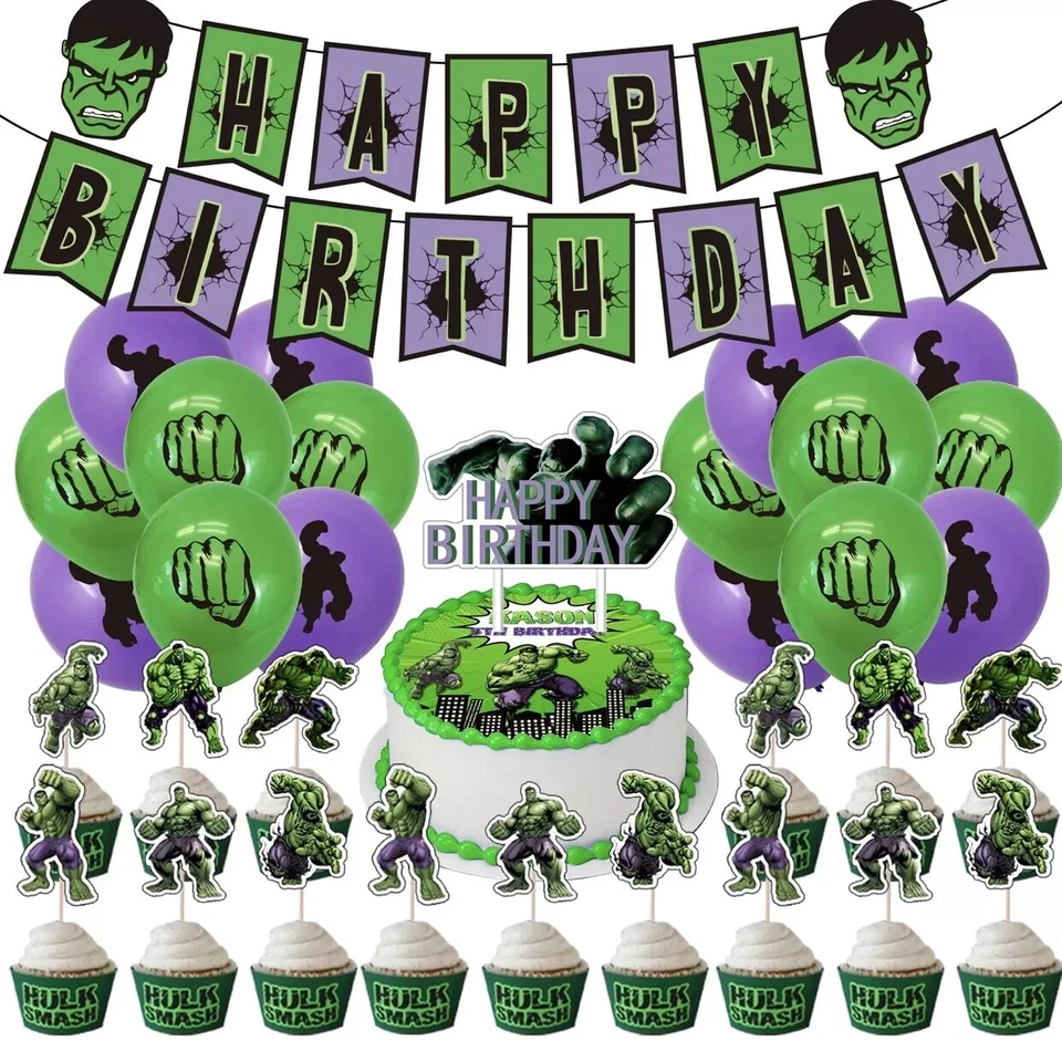 Hulk Tableware Party Supplies Superhero Kids Birthday Decoration - image 2 of 4