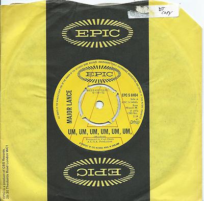 Major Lance: Um um um um um um/Sweet Music:UK Epic DJ: Northern Soul