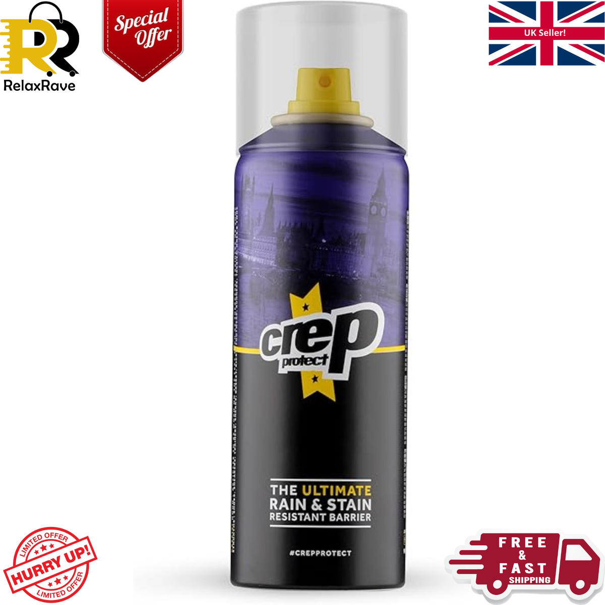 Crep Protect Shoe Protector Spray 200ml Rain Stain Waterproof