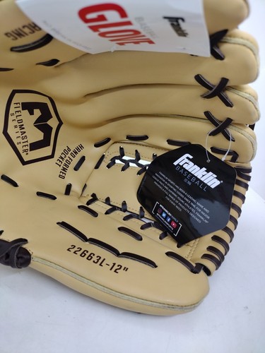Franklin Sports Field Master Series 12" Baseball Glove, Left Hand Throw 22633L - Picture 7 of 10