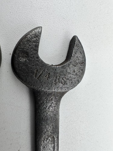 Vintage Set Of 4 Snail Brand Double Ended Spanners Made In England WW2 SAE / W - Picture 8 of 17
