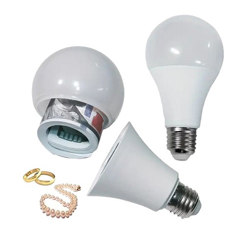 Creative Light Bulb Storage Box Private Money Jewels Box Hidden Storage - Picture 5 of 7