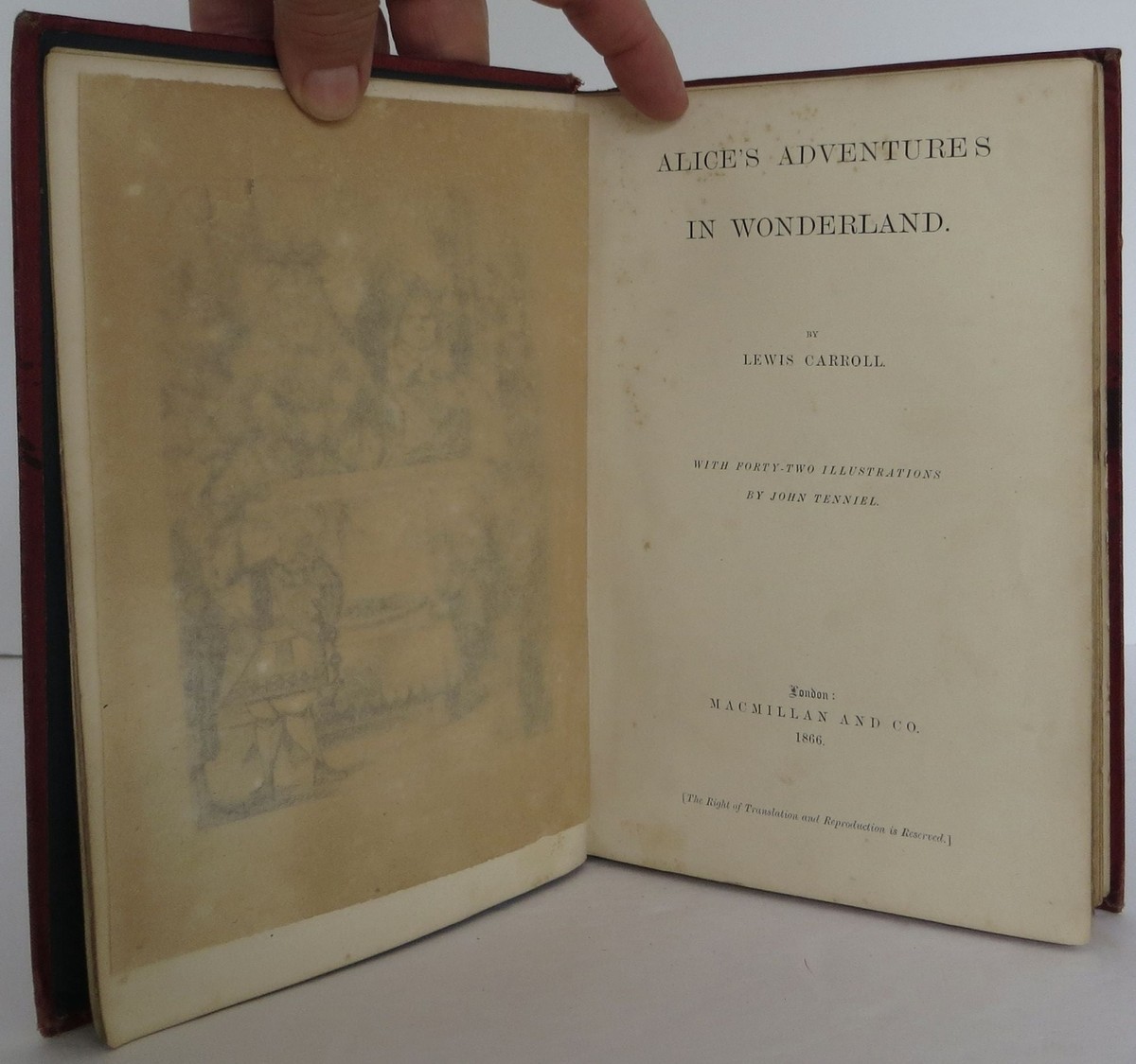 Lewis Carroll / Alice's Adventures in Wonderland 1st Edition