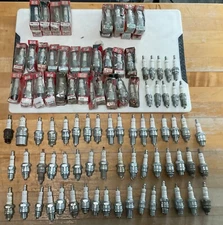 VINTAGE NOS CHAMPION SPARK PLUG LOT X  89 PIECES = SOME SETS ALL NOS RESALE
