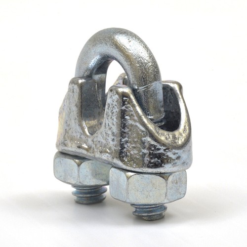 Galvanized 3/16 Inch Cable Wire Rope CLAMPS (25 PACK) - Picture 2 of 3