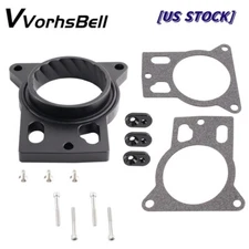Throttle Body Spacer Black for 1999-2007 Chevy Silverado 1500 2500 4.8 5.3 6.0L