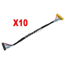 10pcs FIX-30Pin 2ch 6bit LVDS Cable for 15inch 19inch LCD Panel 6 LP171WP4-TLN1