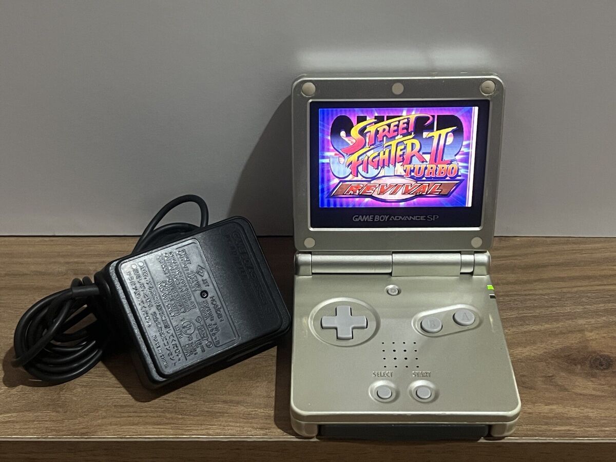 Game Boy Advance SP System Black and Silver w/Charger For Sale