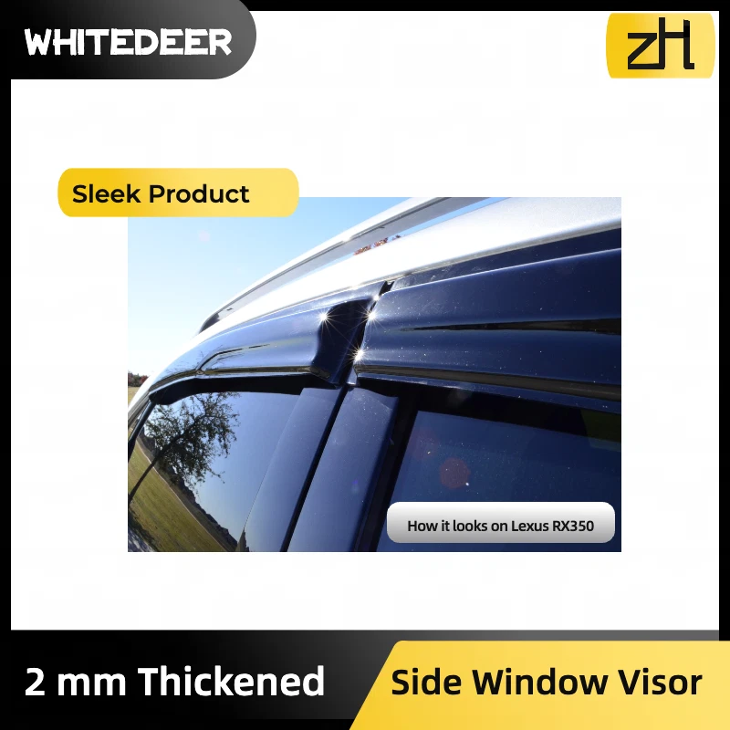 Fits Toyota Rav4 1996-2000 Side Window Visor Sun Rain Deflector Guard - Image 4 of 4