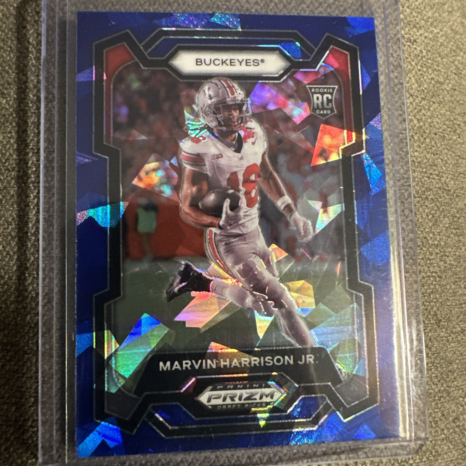 2024 Panini Prizm Draft Picks - Marvin Harrison Jr. #104 Blue Cracked Ice /99