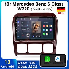 Android 13 Autoradio GPS Navi BT CarPlay Für Mercedes-Benz S/CL Klasse W220 W215 Android 13 Autoradio GPS Navi BT CarPlay Für Mercedes-Benz S/CL Klasse W220 W215