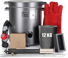 12KG Large Capacity Propane Melting Furnace Smelter Full Deluxe Kiln Kit Smeltin