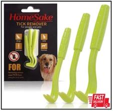 Tick Remover Tool for Dogs, Cats & Humans - 1 Packs of 3 - Pain Free Tick Remova