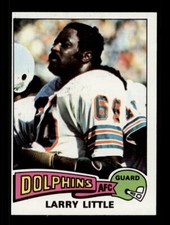 1975 TOPPS FOOTBALL #499 LARRY LITTLE MIAMI DOLPHINS 