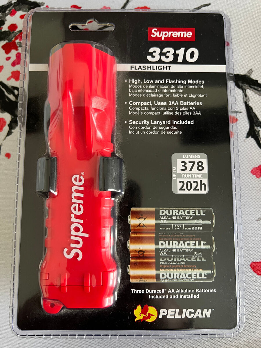 Supreme Pelican Flashlight 3310pl Red in Hand 100 Authentic Supreme Pelican Flashlight 3310pl Red in Hand 100 Authentic