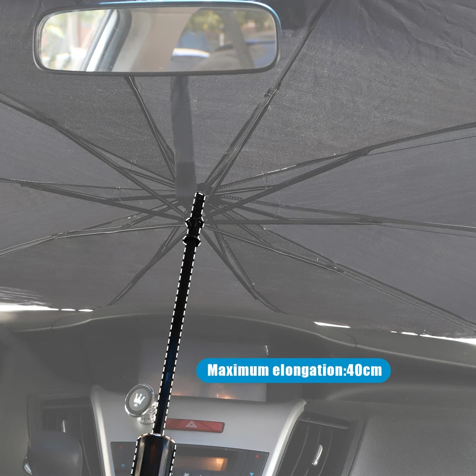 Parasol Coche Parabrisas Parasol Ventana Delantera Cubierta Visera UV Paraguas Plegable Foto 4 de 4