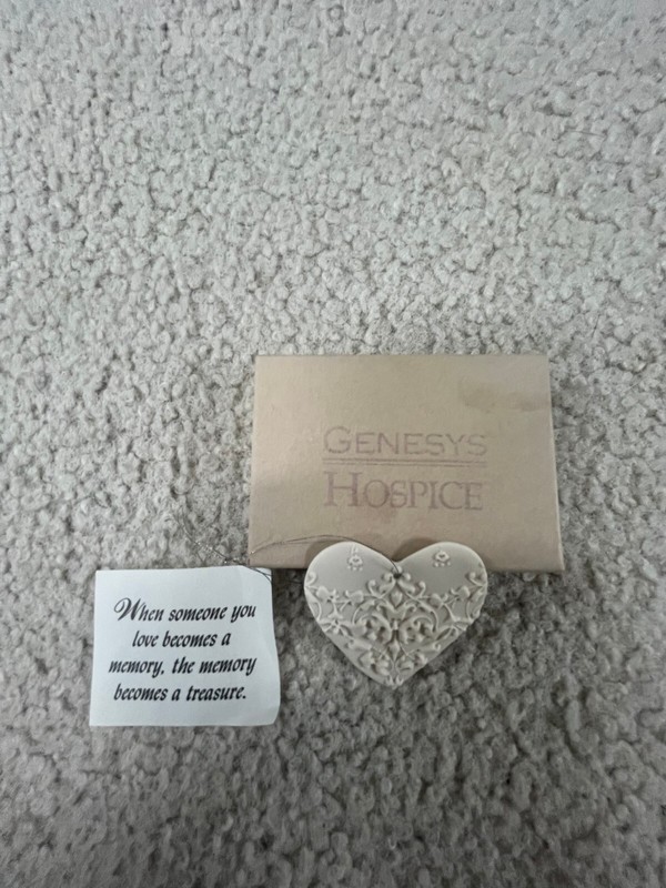 Memory Heart Shaped Hanging Ornament