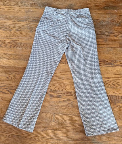Vintage 70s Kmart Double Knit Polyester Plaid Golf Pants Mens Size 36x31. - Picture 2 of 7