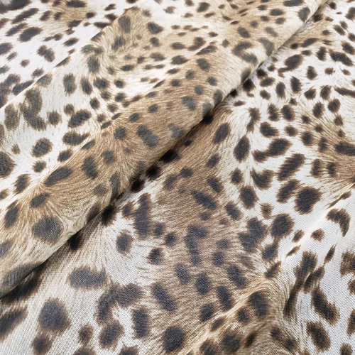 Safari Chic – Cheetah Print 4-Way Stretch Sheer Mesh Spandex Fabric - Picture 5 of 9