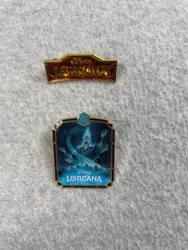 Disney Lorcana Hades Organized Play Promotional Pin ORANGE Card Game Trading - Picture 2 of 9