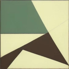 Medium Abstract Painting 2x2 ft. Post-Modernism Geometric Demrin OOAK NEW