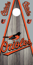 Corn Hole Board Wrap - Baltimore Orioles D4 Set Cornhole
